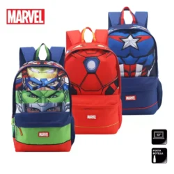 Mochila escolar super heróis