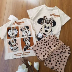 Conjunto verão Minnie oncinha