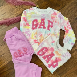 Conjunto Moletom Gap Aquarela